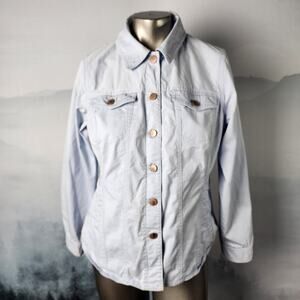 Pendleton Long Sleeve Button Up Light Blue Shirt | Women's Medium